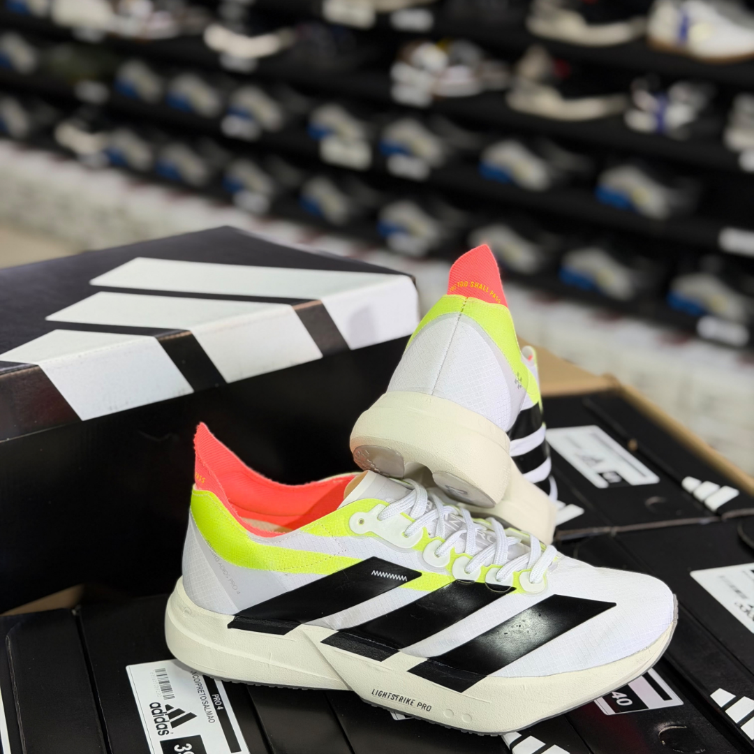 Tênis Adidas Adizero Pro 4 Branco e Verde