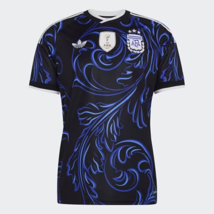 Camisa Adidas Argentina Away 2026 Masculina Preta Jogador