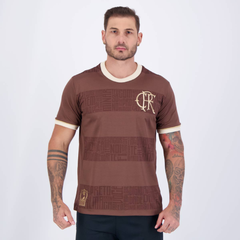 Camisa Flamengo Identidade Marrom Torcedor Masculina