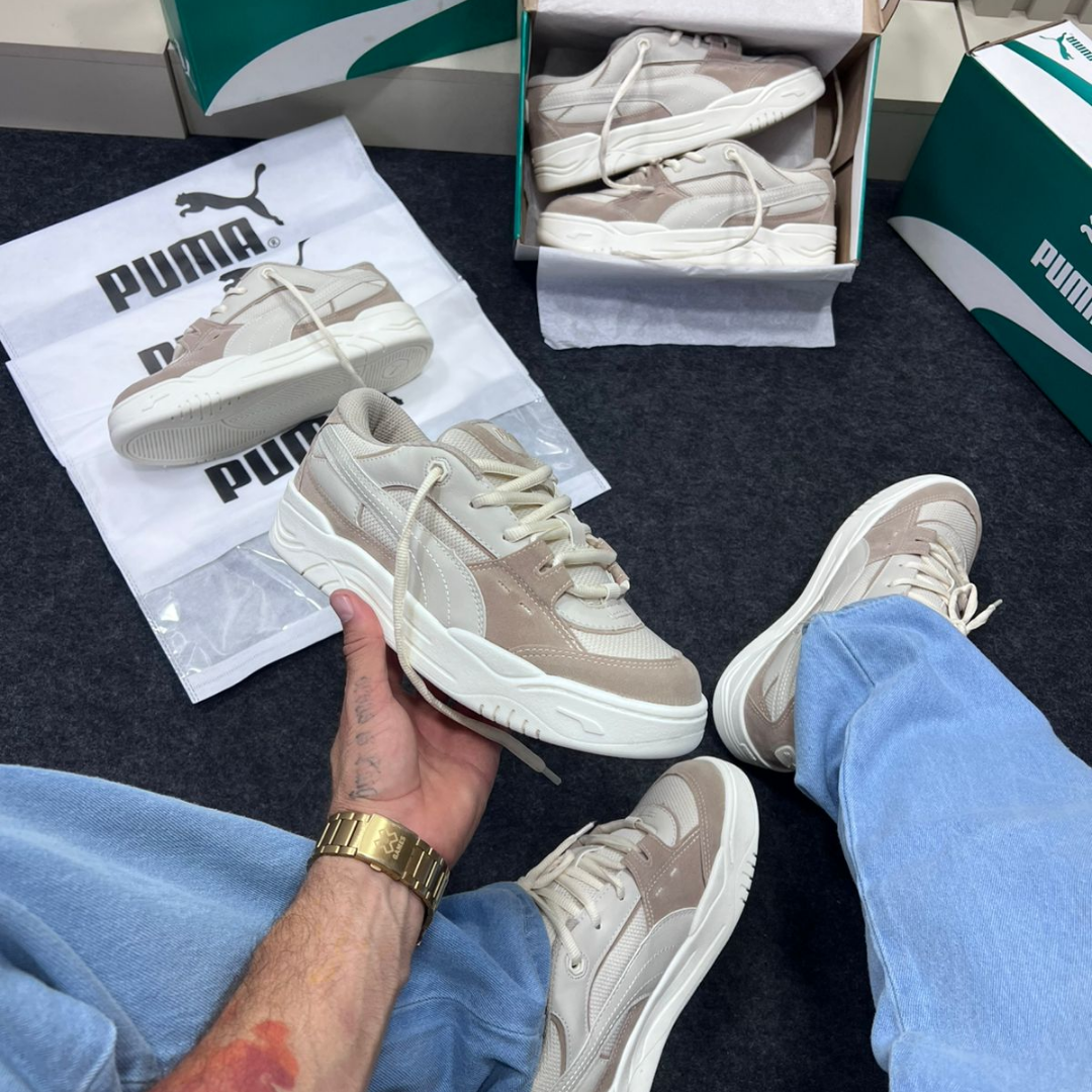 Tênis Puma 180 Camurça Natural Off White