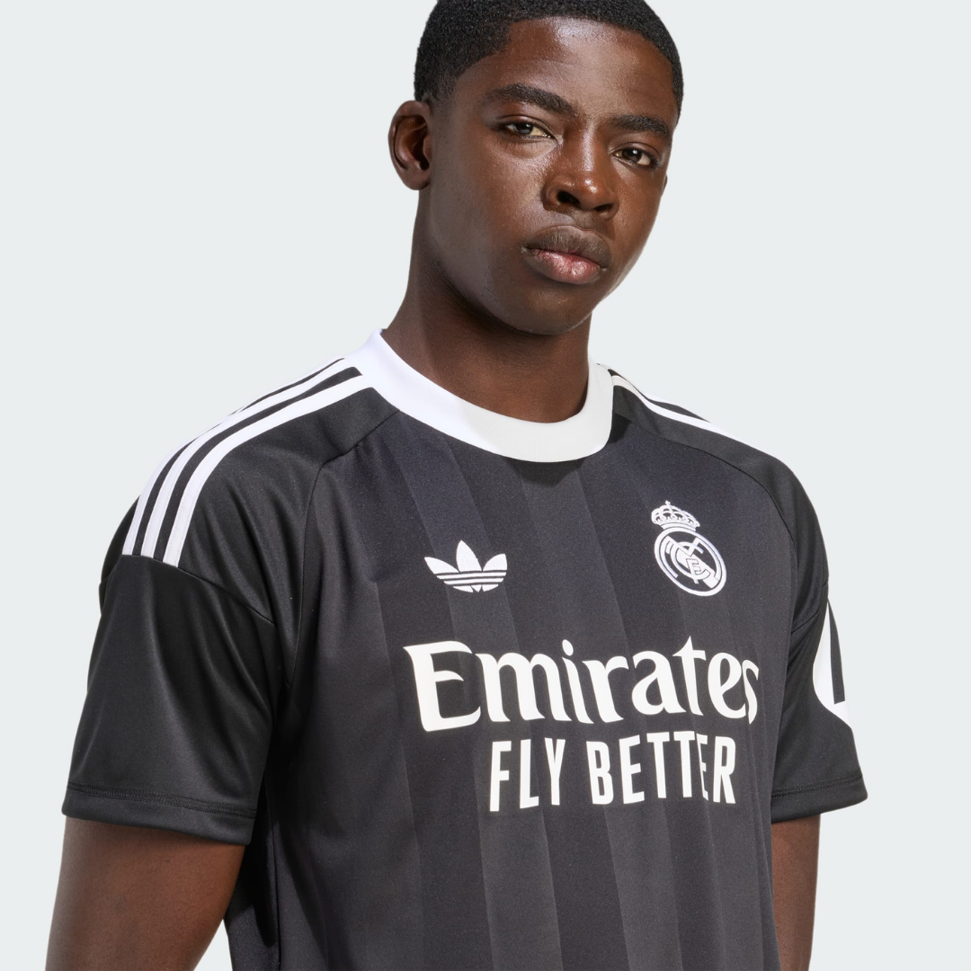Camisa Goleiro Real Madrid 25/26 Adidas Preta Masculina Torcedor