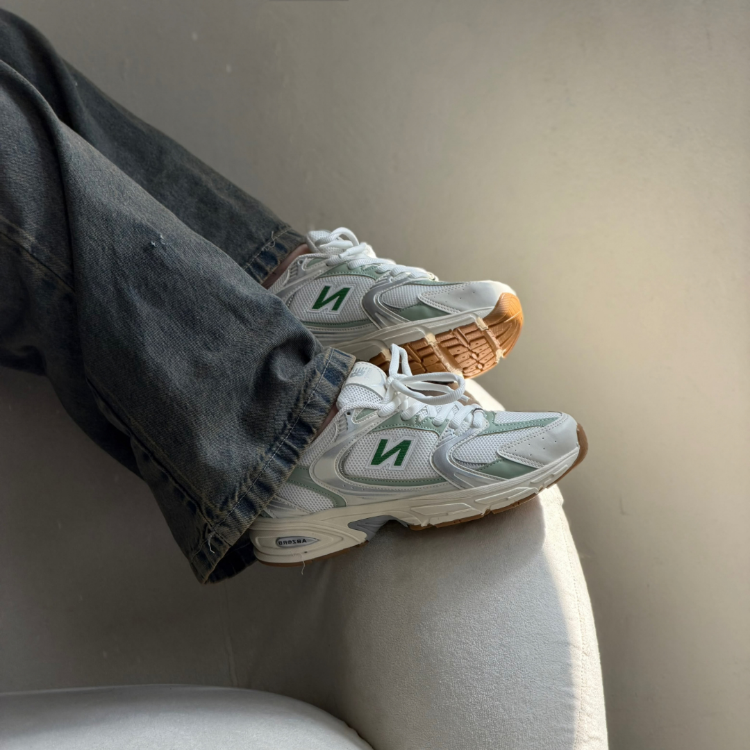 Tênis Feminino New Balance 530 Branco e Verde