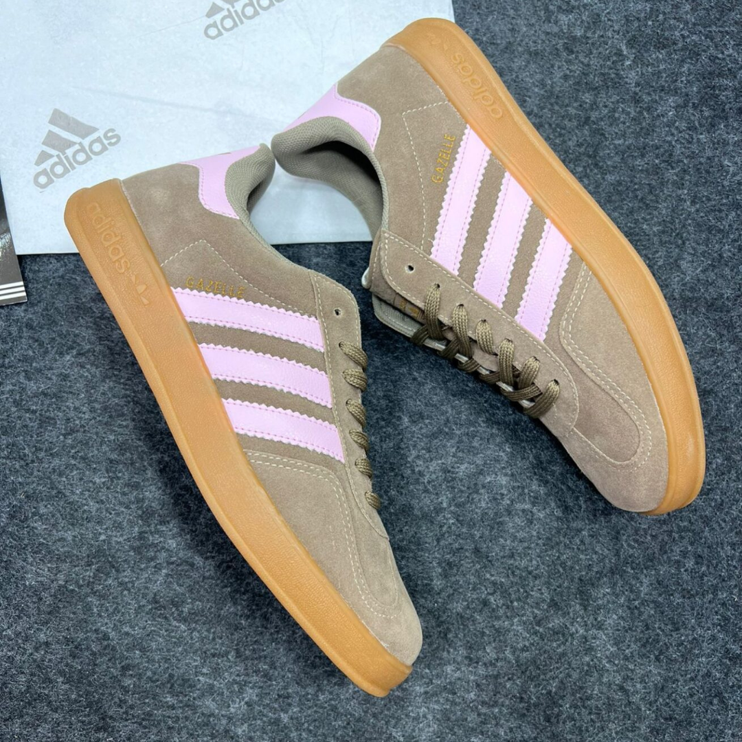 Tênis Feminino Adidas Gazelle Taupé Suspiro