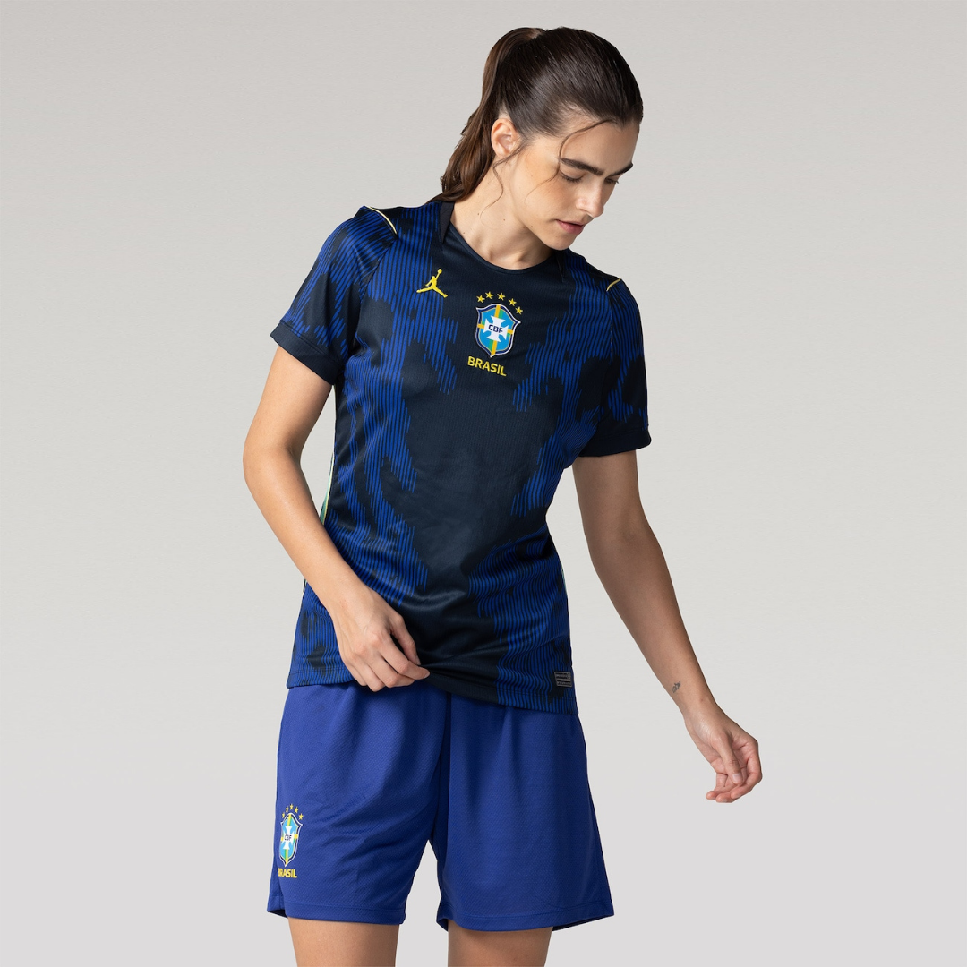 Camisa Brasil Nike Jordan II 2026/27 Torcedora Feminina