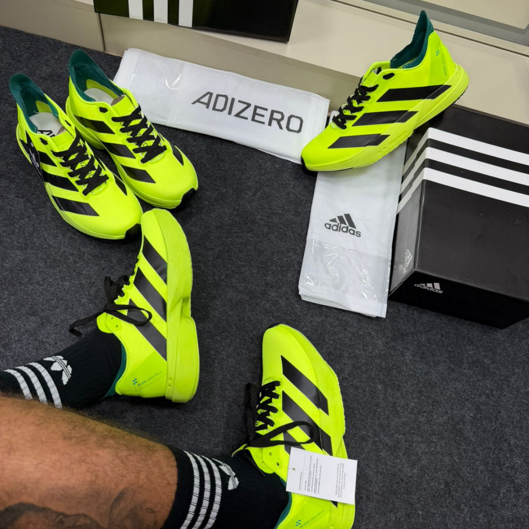 Tênis Adidas Adizero Adios Pro 4 Verde Preto