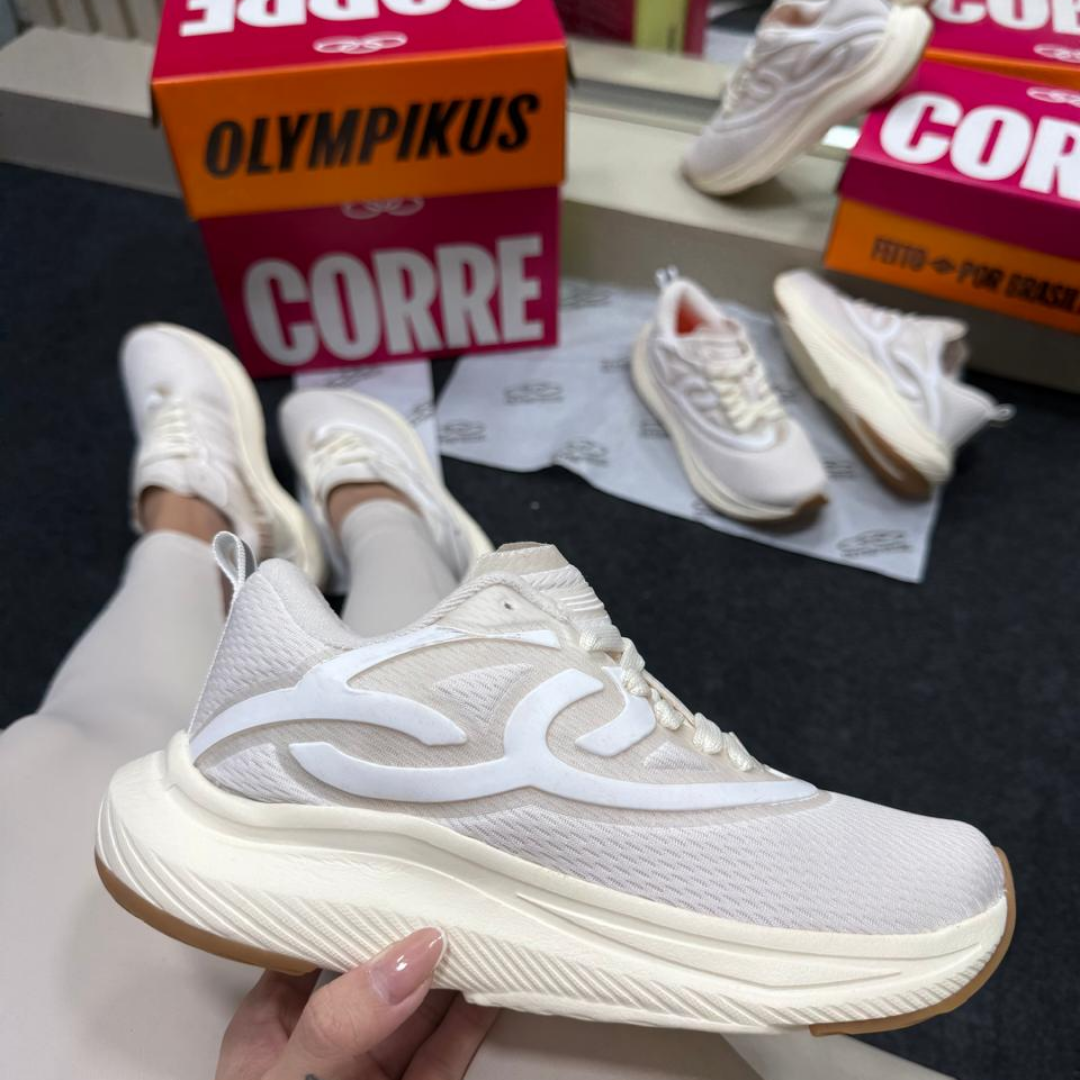 Tênis Feminino Olympikus Corre 2 Bege