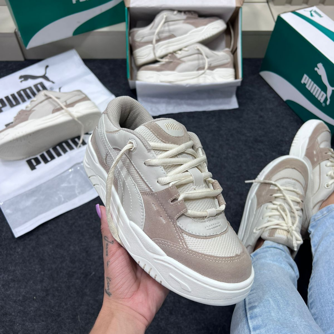 Tênis Puma 180 Camurça Natural Off White