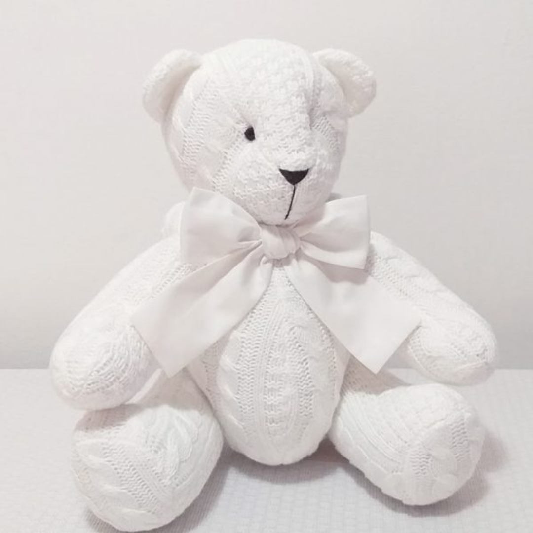 Ursa de Tricô Branca