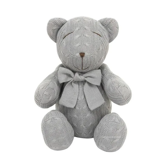 Urso de Tricô Cinza Steal Personalizado