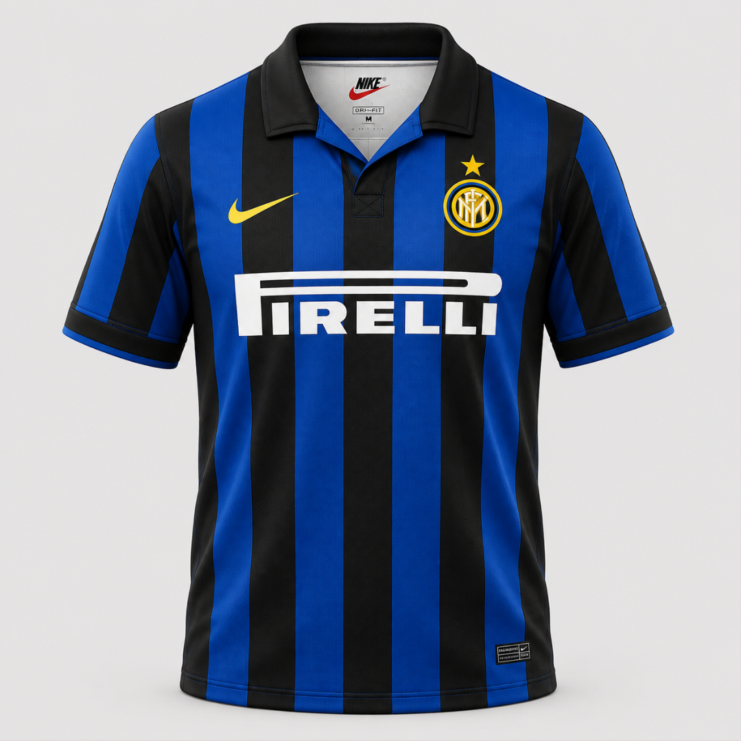 Camisa Inter Milão 1998/99 Torcedor Masculina N°9 Ronaldo