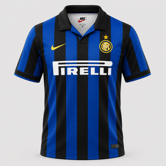 Camisa Inter Milão 1998/99 Torcedor Masculina N°9 Ronaldo