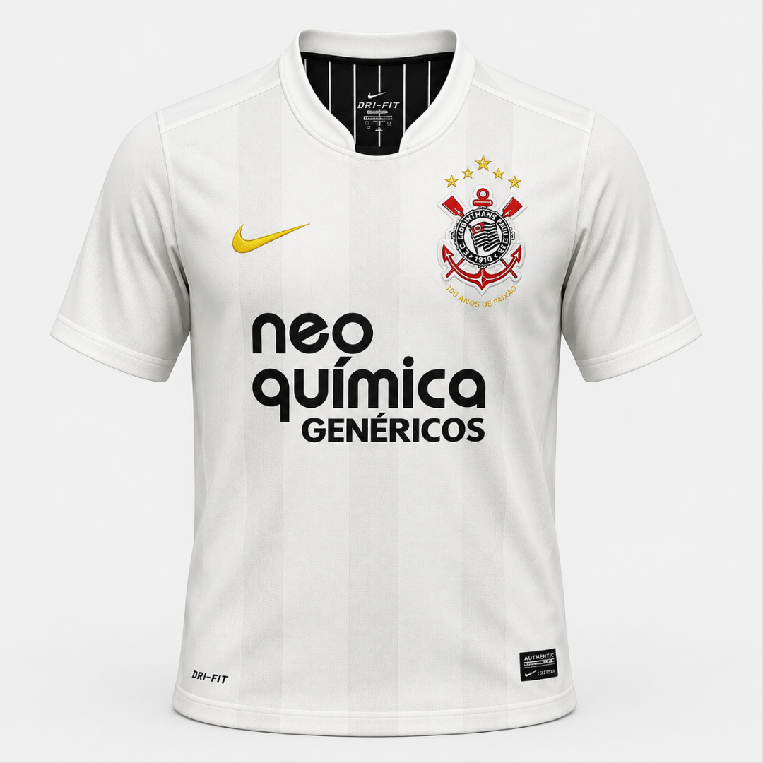 Camisa Corinthians I 2010/2011 Retrô Torcedor Masculina
