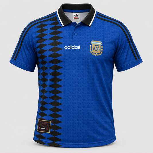 Camisa Argentina Away 1994 Retrô Azul