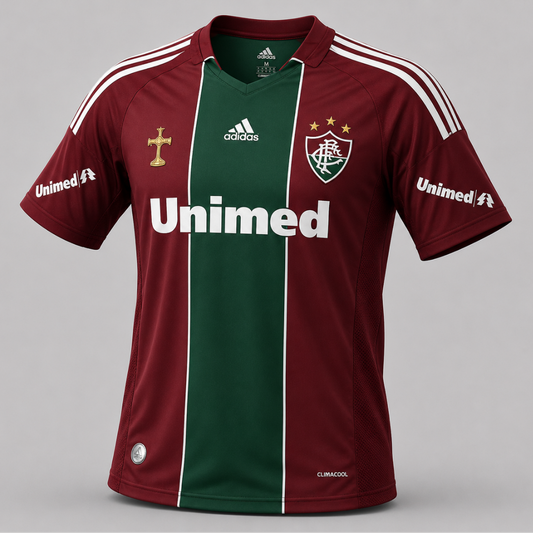 Camisa Fluminense Retrô 2010/2011 III Verde e Grená Adidas