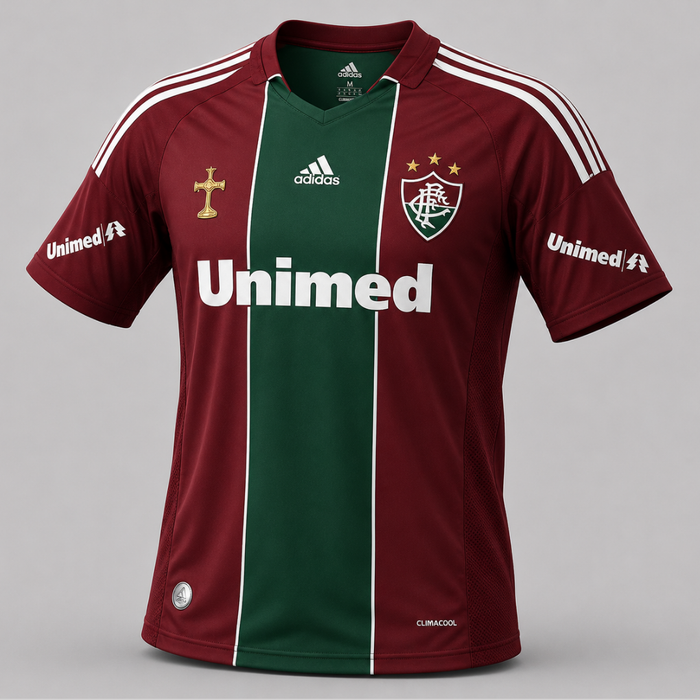 Camisa Fluminense Retrô 2010/2011 III Verde e Grená Adidas