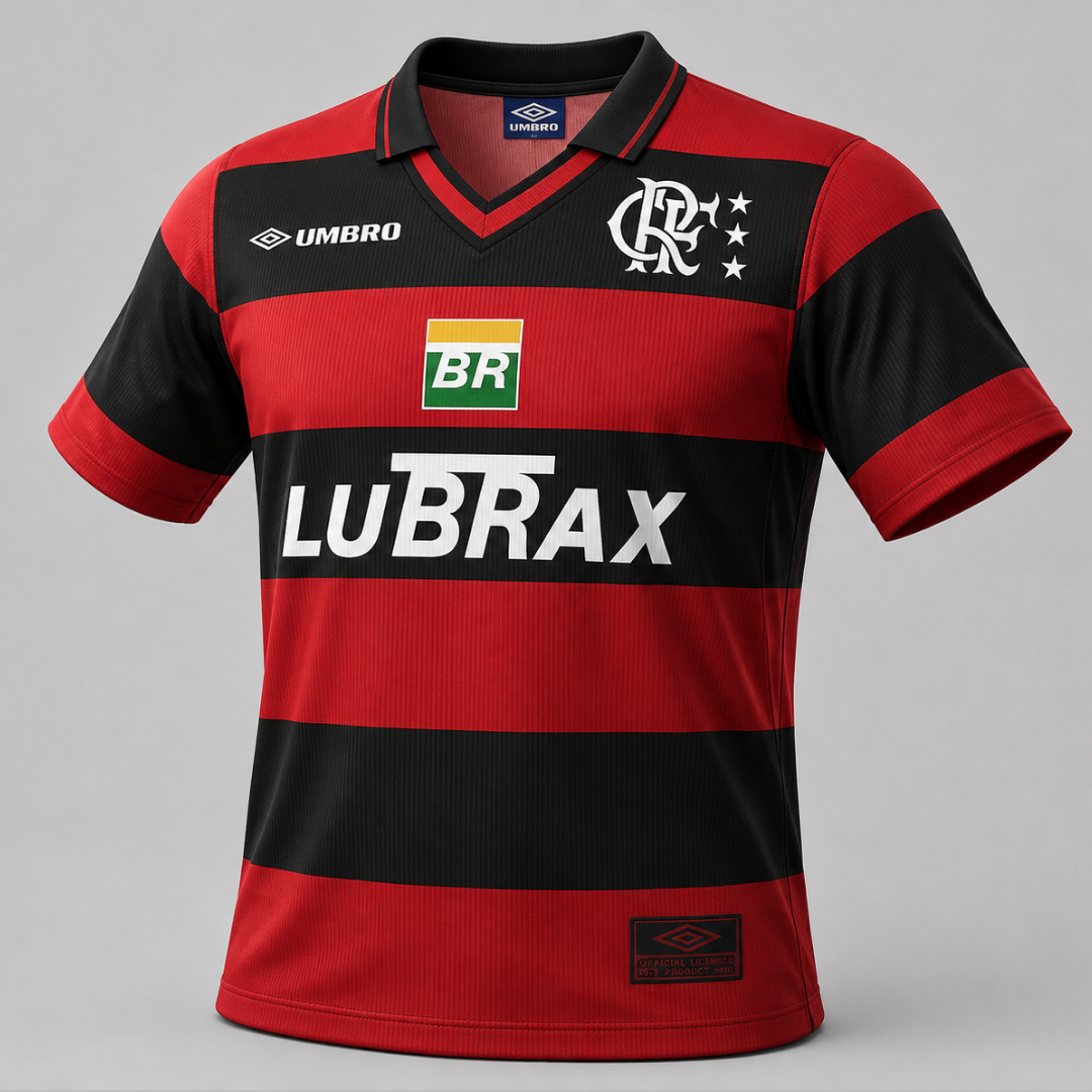 Camisa Flamengo Retrô 1995 Home Torcedor Masculino