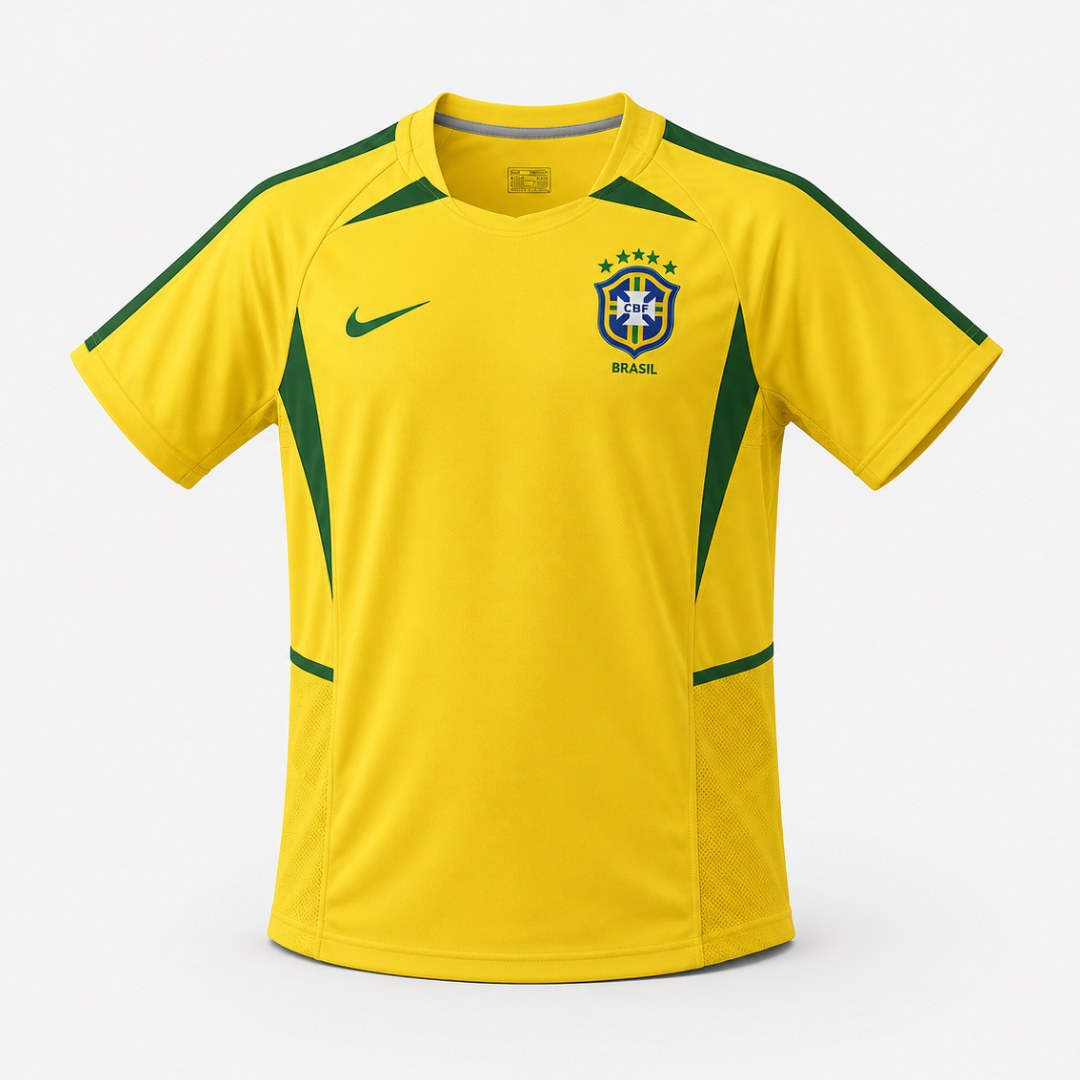 Camisa Retrô Brasil 2002 Torcedor Masculina