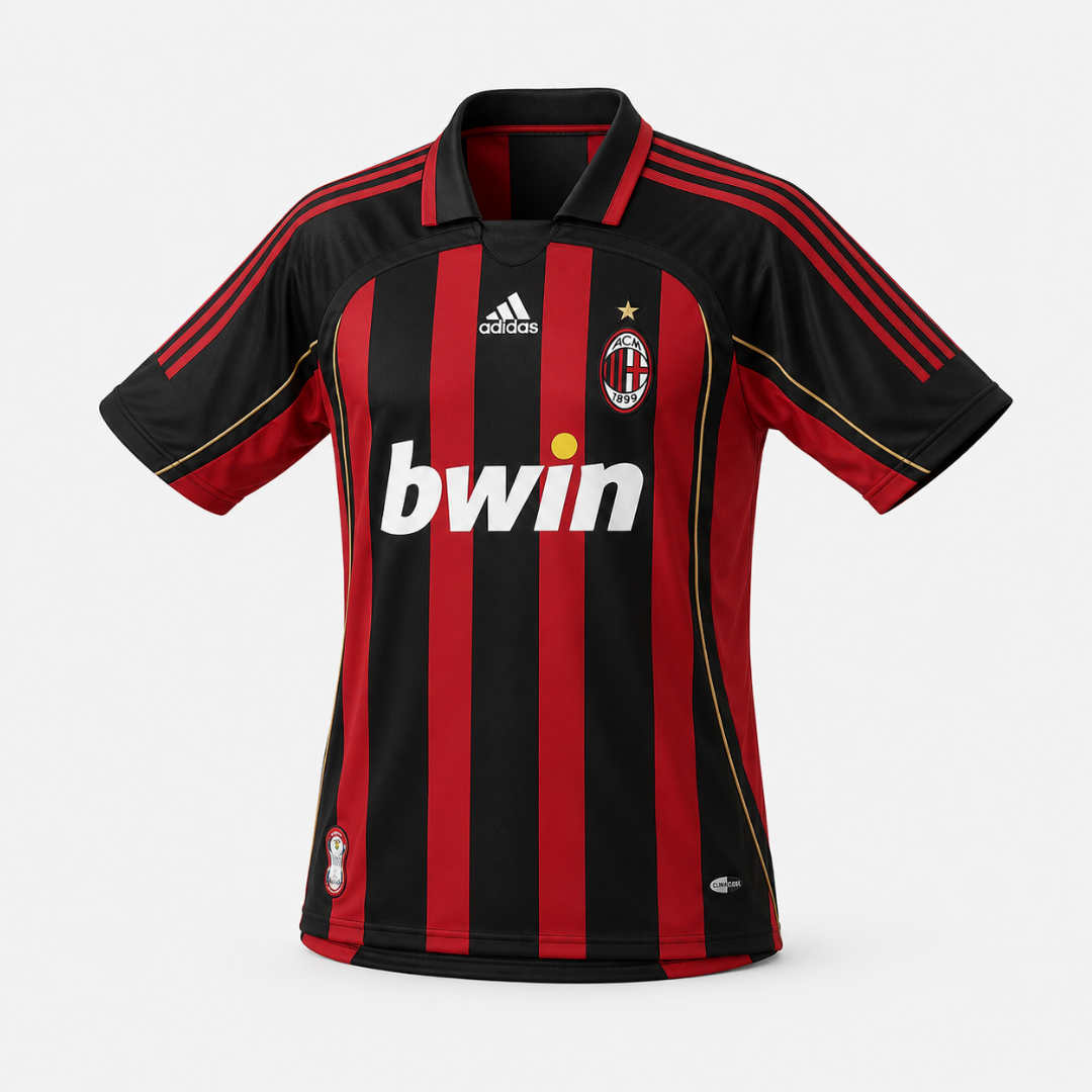 Camisa AC Milan 2006/2007 Retrô Torcedor Masculina