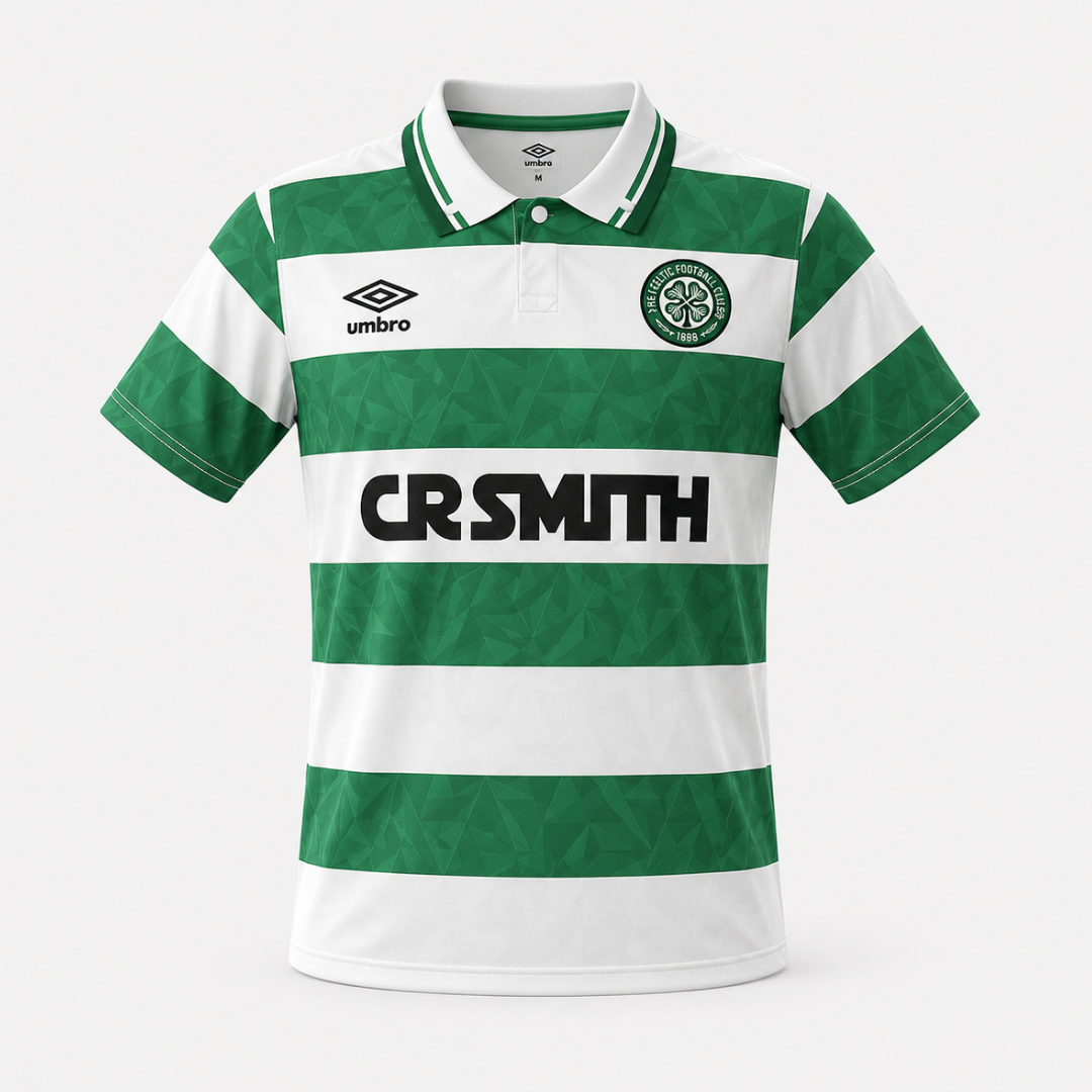 Camisa Celtic FC Titular Retrô 1989/1991 Torcedor Masculina