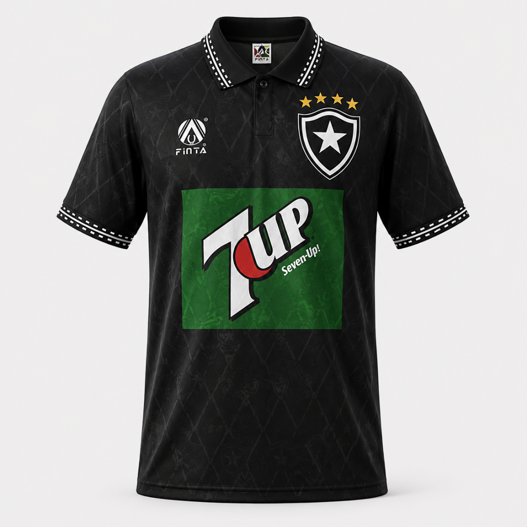 Camisa Preta Retrô Botafogo 1995/1996 Torcedor Masculina
