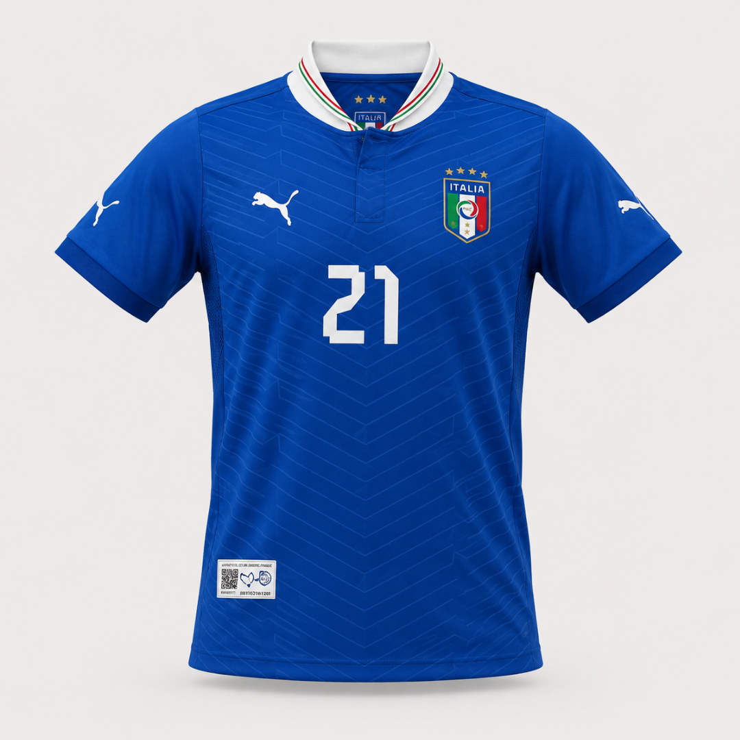 Camisa Retrô Itália 2017 Pirlo Torcedor Masculina