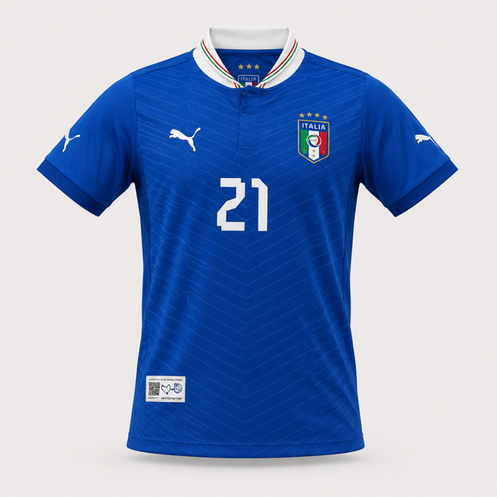 Camisa Retrô Itália 2017 Pirlo Torcedor Masculina