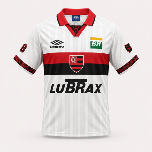 Camisa Flamengo Umbro 1995/1996 Branca Retrô Torcedor Masculina