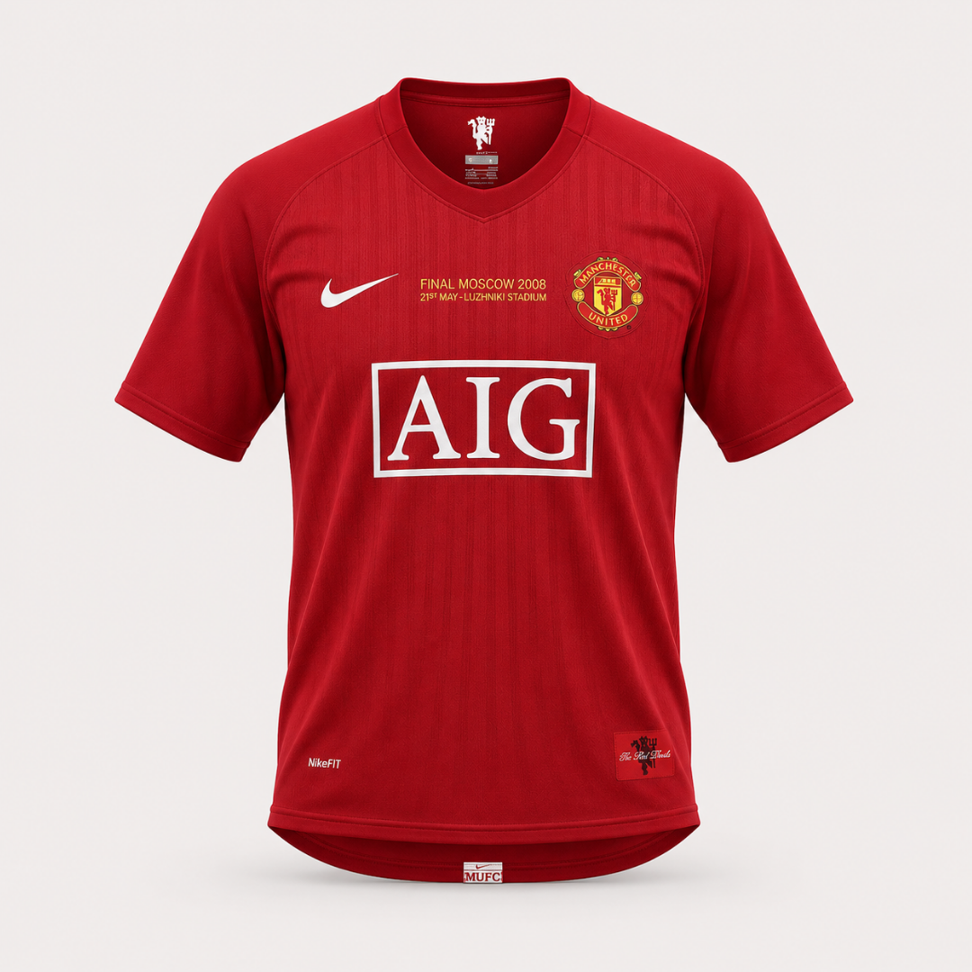 Camisa Manchester United Final Champions League 2008 Retrô