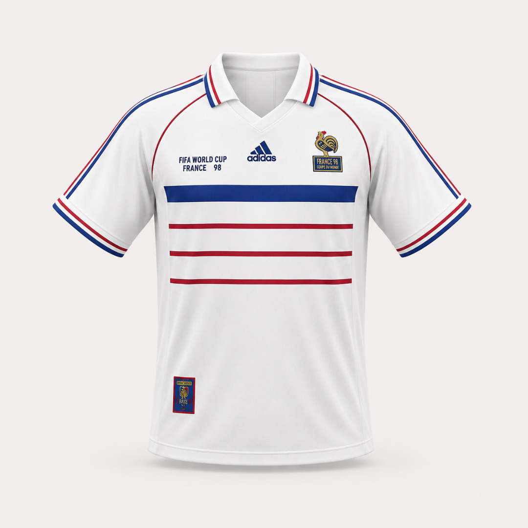 Camisa França Retrô Copa do Mundo 1998 Torcedor Masculino