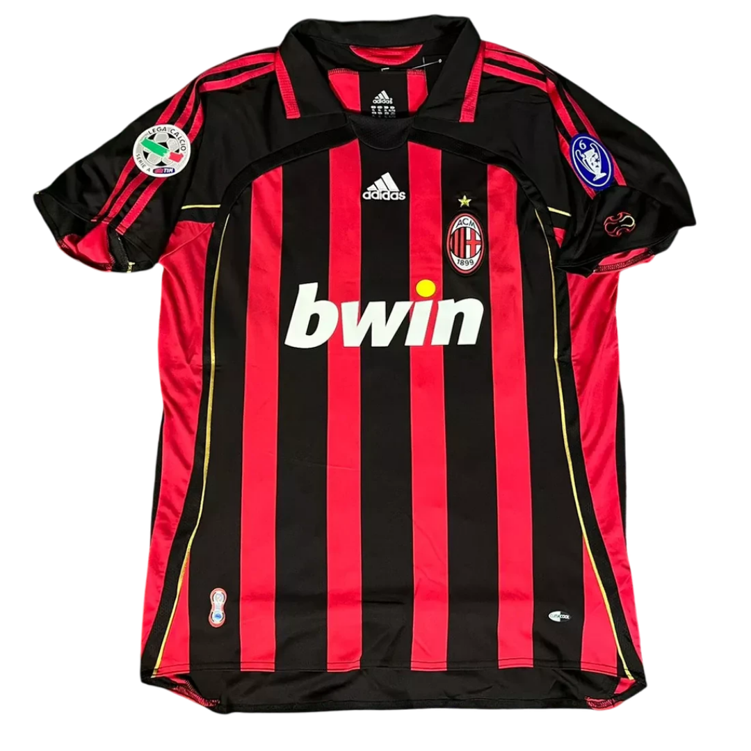Camisa Retrô Milan Ronaldinho Champions League Torcedor