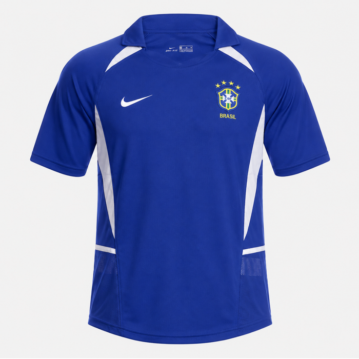 Camisa Reserva Away Brasil Nike Retrô 2002/04 Torcedor