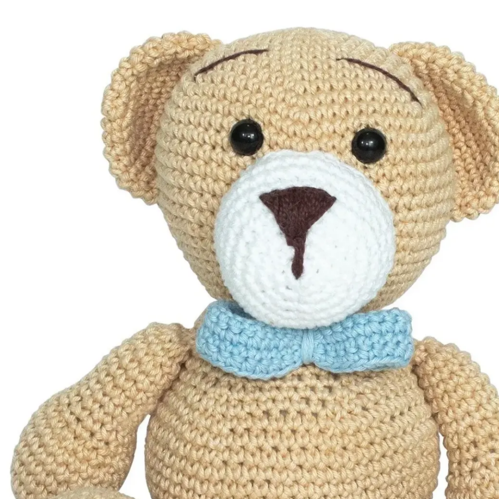 Urso de Tricô Amiguxo para Decoração